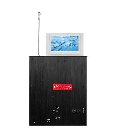 双屏升降器带话筒背面